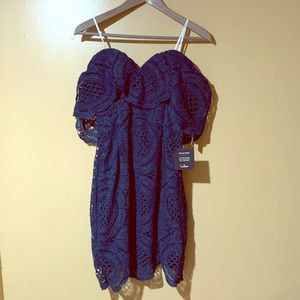 Off the shoulder lace dress